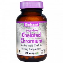 Bluebonnet Nutrition, Yeast-Free Chelated Chromium, 90 Vcaps