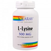 Solaray, L-Lysine, 500 mg, 120 Veggie Caps